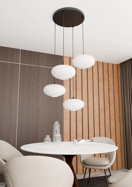 Lampa wisząca Emibig COCO 4 BL PREM OPAL 1376/4PREM