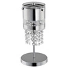 Lampa stołowa z kryształkami BRUNO chrom śr. 15cm