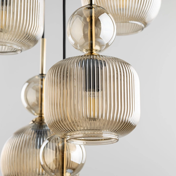 SOPHIA COGNAC LAMPA WISZACA 5XE14