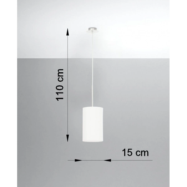 Nowoczesna lampa wisząca OTTO SL.0741 15cm biała 1xE27