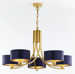 Klasyczny Żyrandol ARTHUR wys. 71cm 5xE27 15W IP20 | złoty połysk