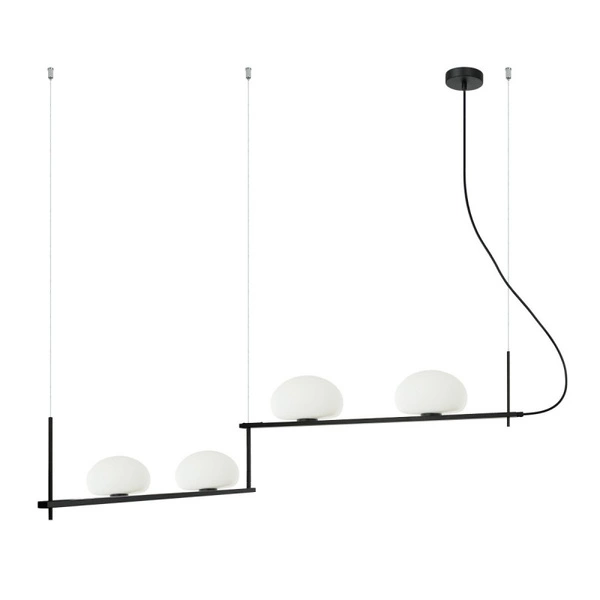 Lampa wisząca Italux Kernio PND-357784-BK+W