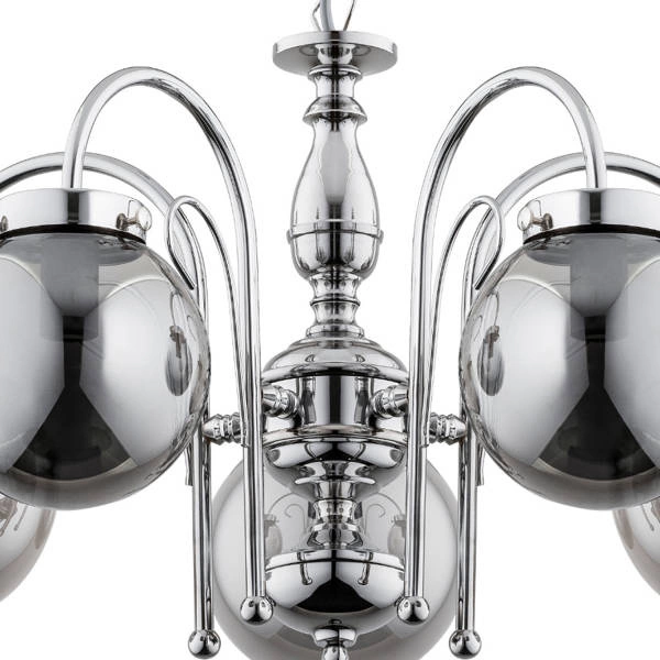 Żyrandol ALFA HERO CHROM 5xE14 53cm | 28285