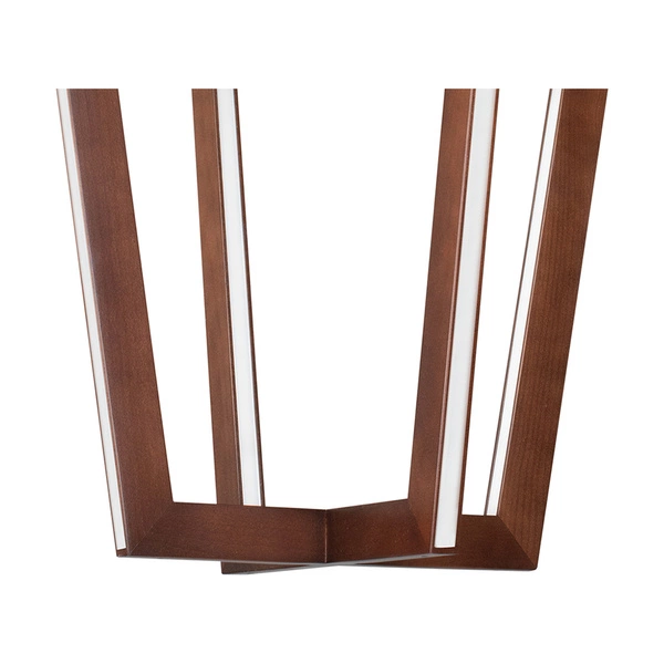 Lampa Wisząca Leif ''In&Out'' 8xLED 24V Zintegrowana 5320lm 3000K 57W Orzech Drewno Bukowe/Przezroczysty Kabel PCV 1539176