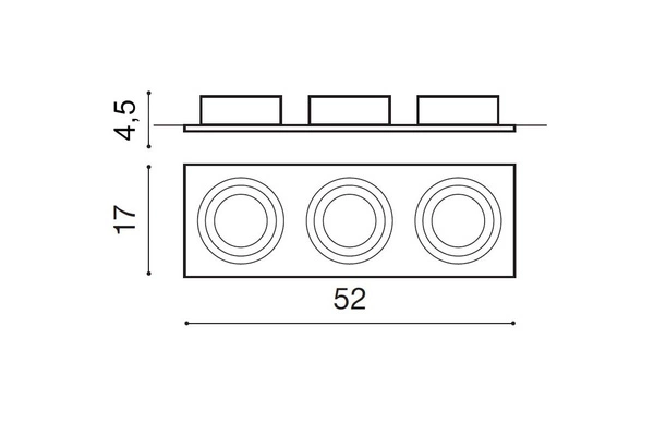 Azzardo SIRO 3 ALUMINIUM 773