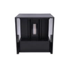 Kinkiet zewnętrzny natynkowy CUBE LED 2x3W 4000K IP54 | czarny