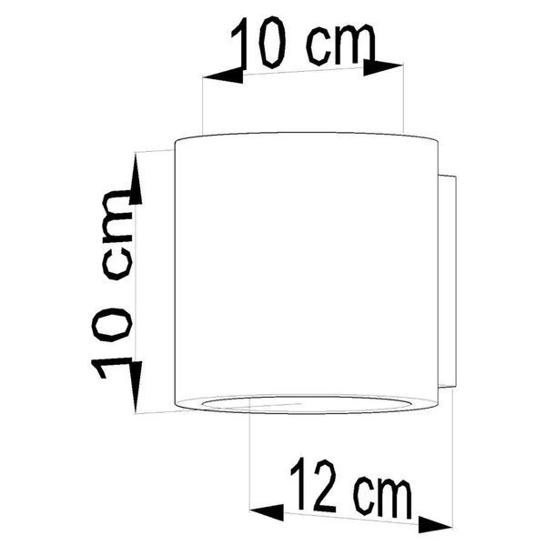 Kinkiet Sollux Orbis Beton szary 40W, SL.0486