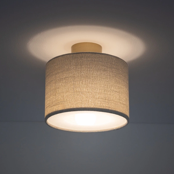 Plafon SANTANA S E27 wys.22.1cm szer.23cm | Kremowy 11650