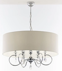 Klasyczna Lampa wisząca ELBA wys. 90cm 6xE27 15W IP20 | chrom połysk