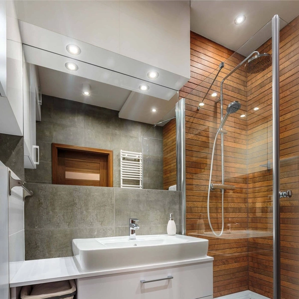 Oczko wpuszczane do łazienki LAGOS biała IP65