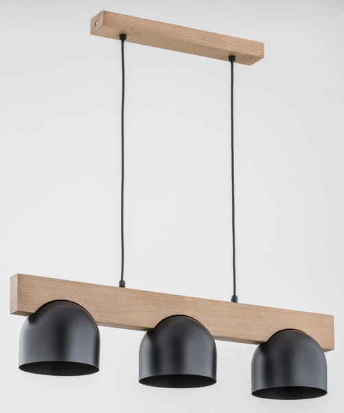 Lampa wisząca ALFA GROS DREWNIANA 3xE27 15cm | 62089