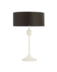 Klasyczna Lampka biurkowa KASZMIR wys. 54cm 1xE27 15W IP20 | Biały mat