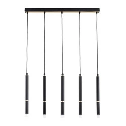 Lampa wisząca ALFA DESTO CZARNA & ZŁOTA 5xG9 60cm | 63232
