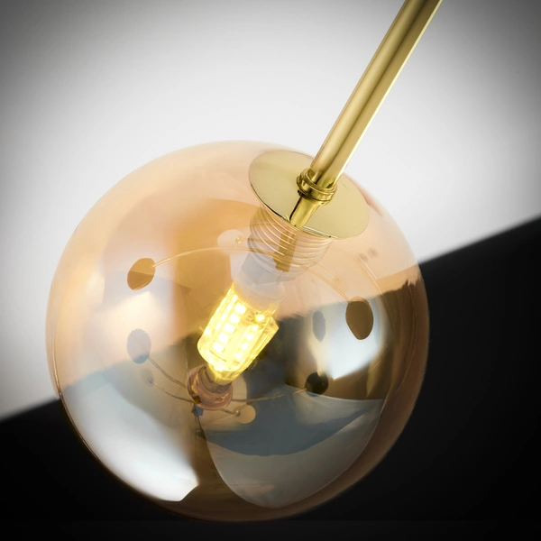 Nowoczesny Żyrandol MOKA wys. 47-69cm 3xG9 3xGU10
14W IP20 | Złoty