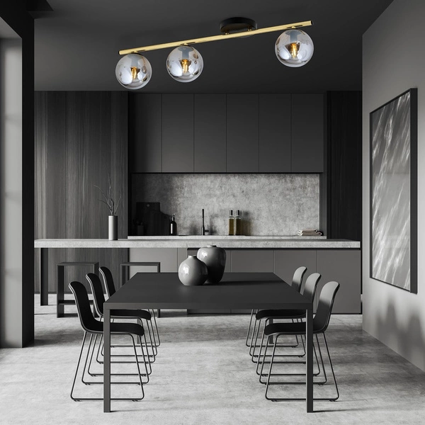 Lampa sufitowa Emibig MONZA 3 BL GRAFIT 1250/3