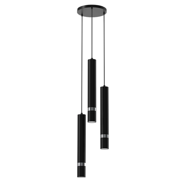 Lampa wisząca JOKER, MLP8916, czarny/chrom, 3x8W GU10