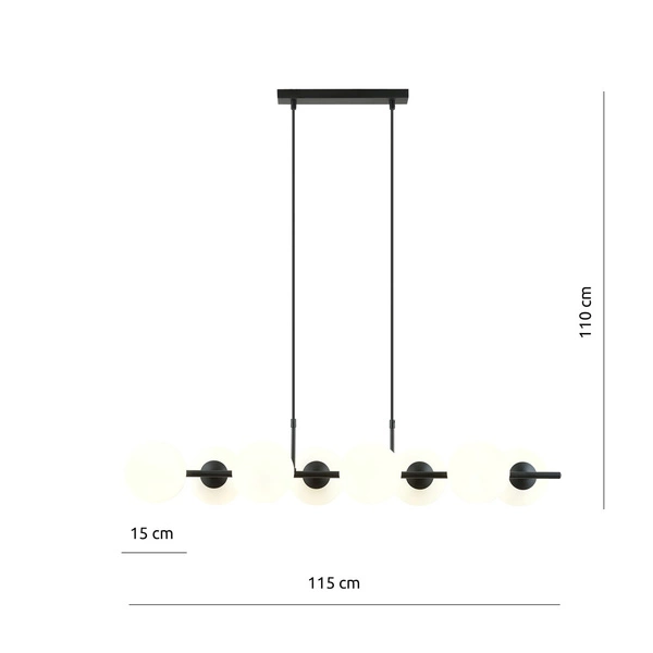 Lampa wisząca Emibig RORY 8 OPAL 1205/8