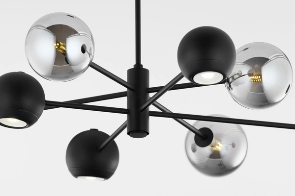 Nowoczesny Żyrandol MOKA wys. 47-69cm 4xG9 4xGU10
14W IP20 | Czarny