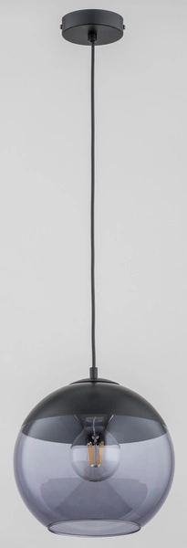 Lampa wisząca do salonu HIRA E27 wys. 90cm | szary
