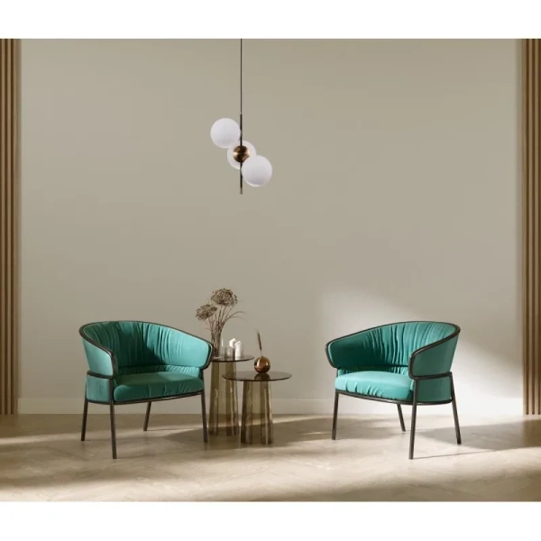 Lampa wisząca STELIA śr. 33cm 3xE14 | brązowy