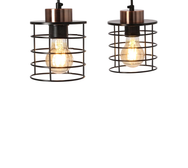 Lampa wisząca GLOB, 32-00361, czarny/złoty, 2x40W E27