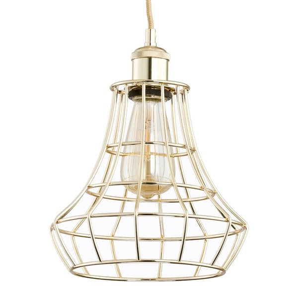 Druciana lampa kratka SOLIX złota śr. 22,5cm