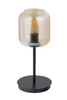 Klasyczna lampa stołowa SHINE E27 60W wys. 36cm | bursztynowy