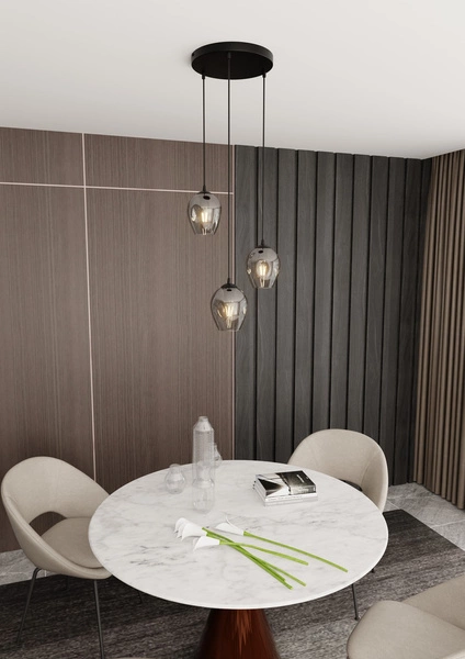 Lampa wisząca Emibig ISTAR 3 BL PREMIUM GRAFIT 680/3PREM