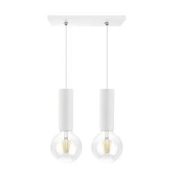 Lampa sufitowa podwójna wisząca 18cm E27 CROSTI MUNERA DUE 891490 | czarny