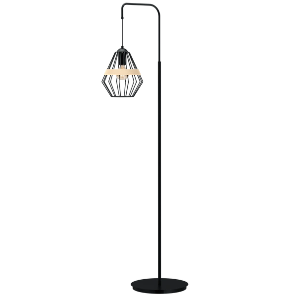 Lampa stojąca podłogowa INDUSTRIALNA CLIFF BLACK 1xE27 MLP5528