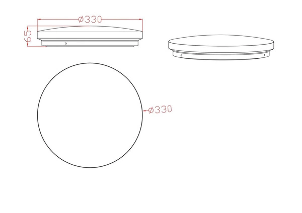 Plafon BABILON, czarny, okrągły mały, 18W LED, barwa neutralna 4000K