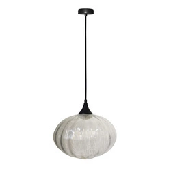 Lampa wisząca EXETER LEDEA, 26,5 cm, 50101277, czarny/transparentny, 1x40W E27