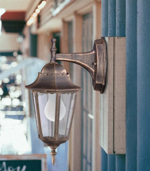 Kinkiet K-5006A DOWN CZARNY/ZŁOTY z serii LOZANA