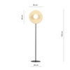 Lampa podłogowa Emibig SOHO LP1 OPAL 1303/LP1
