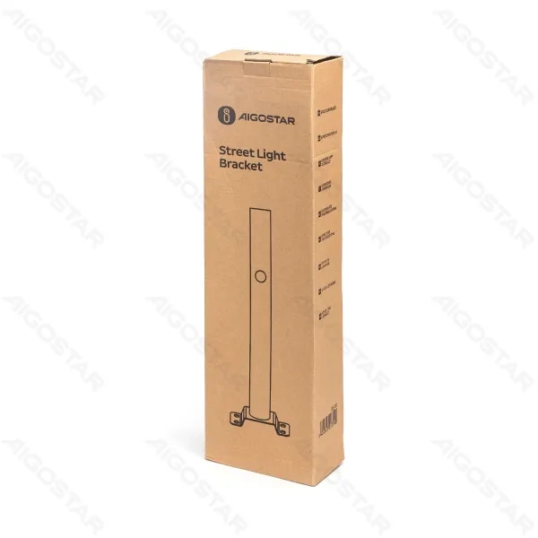 Dedykowany słupek uchwyt do lamp ulicznych DOB SLIM | szary