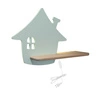 Kinkiet dziecięcy IQ Kids House z półką, 21-85214, miętowy, 5W LED, barwa neutralna 4000K