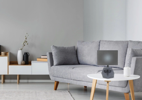 Lampa gabinetowa/stołowa/nocna ANIMI 41-79923 ciemnoszara 1x40W E14