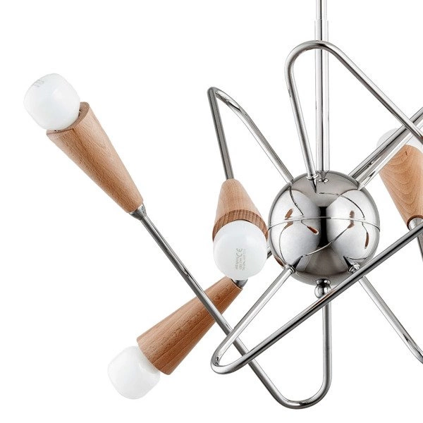 Lampa APPER CHROME VI drewno 48cm