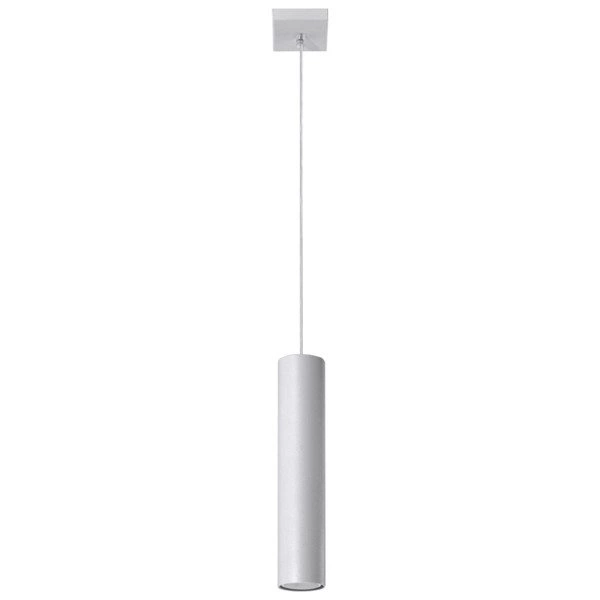 Lampa Wisząca LAGOS 1 Biała stal, GU10, 40W, SL.0323