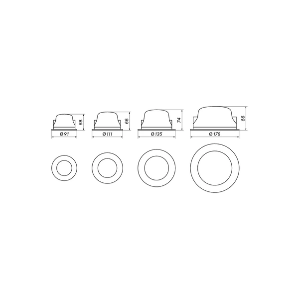 Do łazienki ARCOS IP65 neutral 15W śr.11,1cm