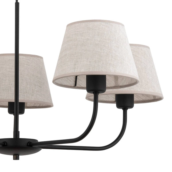 Stylowa lampa wisząca CHICAGO E27 60W szer. 70cm | beżowy 3989