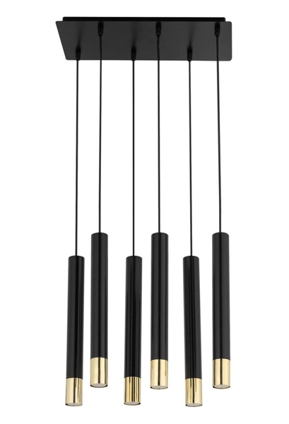 Lampa Sigma SOPEL GRAND 6 czarny/złoty lampa wisząca 33397