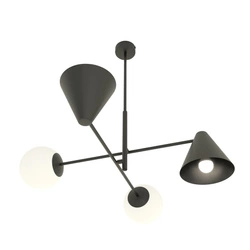 Lampa sufitowa Emibig HERMES 4 Czarny 1347/4