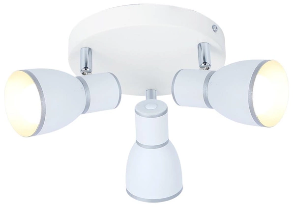 Lampa sufitowa FIDO plafon 98-63397 biały/chrom 3xE14