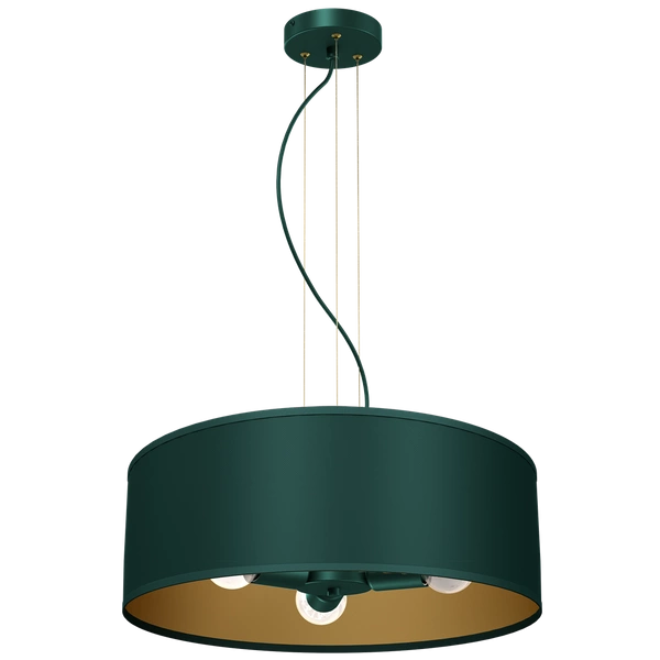 Lampa wisząca VERDE, MLP7879, 50 cm, zielony/złoty, 3x60W E27