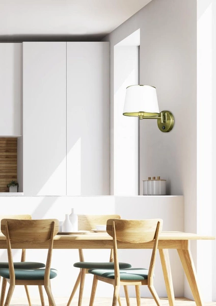 Kinkiet IBIS 21-01279 patyna/biały 1x40W E14