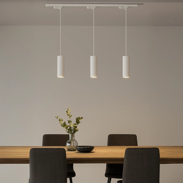 Oprawa Pipe Track Zwis Biały 1xGU10