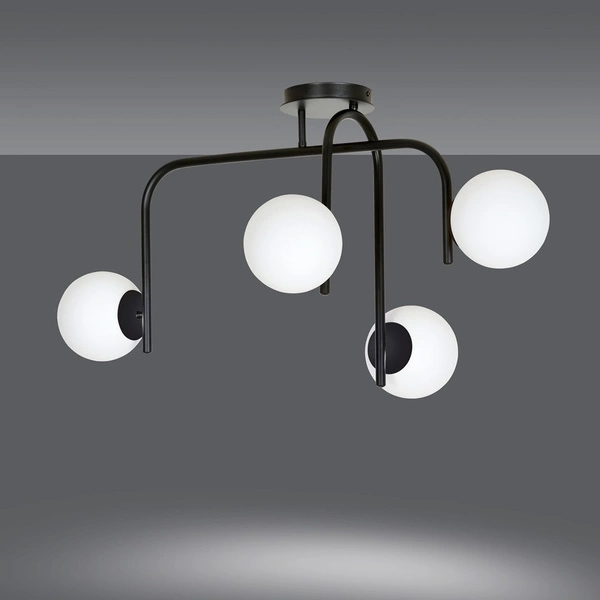 Lampa sufitowa Emibig KALF 4B Czarny 1030/4B