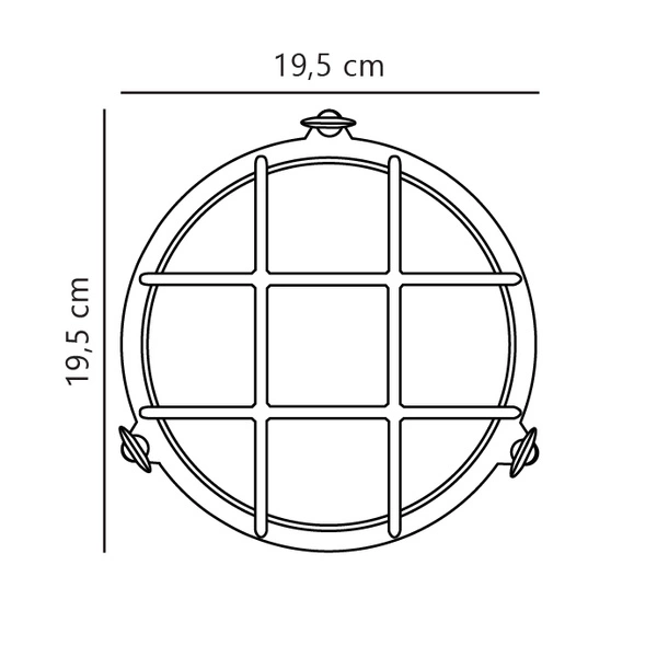 Kinkiet POLPERRO E27 12.5W Mosiądz | Nikiel