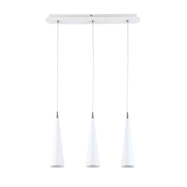 Lampa wisząca Pietro dł. 57cm 3xGU10 | biały